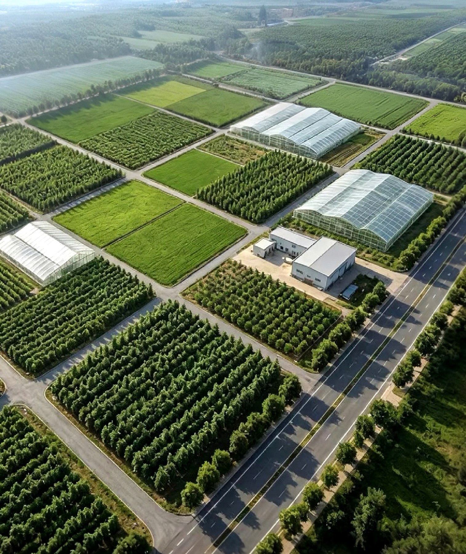 新疆啤酒花农业基地航拍